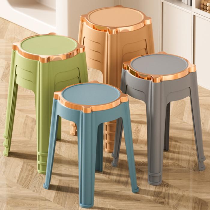 金邊皮紋凳(大號(hào))