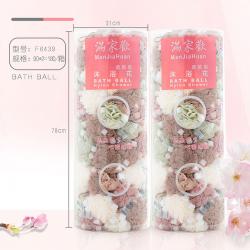 筒裝心型海綿沐浴花