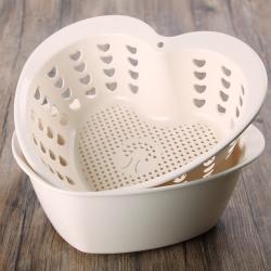 纖竹愛心果蔬篩盆套裝