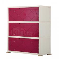 珠點收納鞋柜（三層）