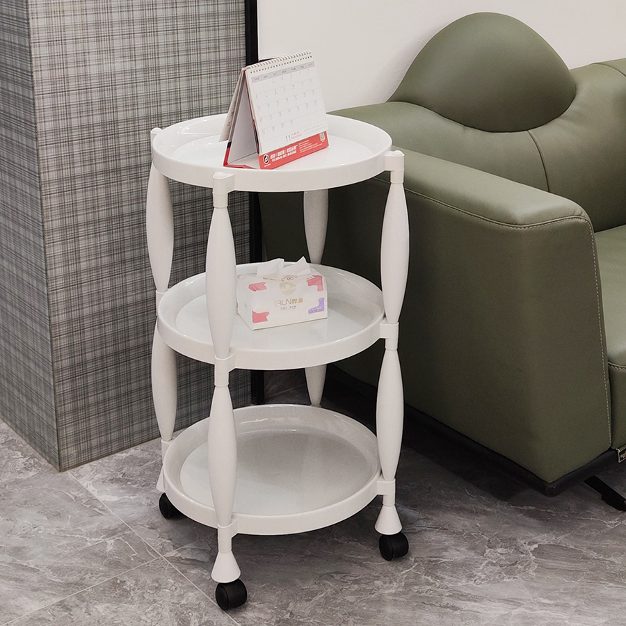 圓形移動置物架(三層)