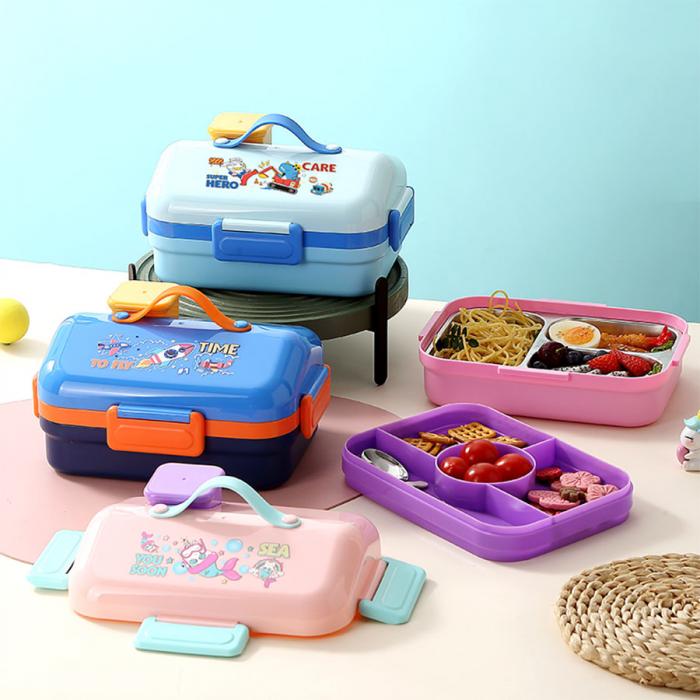 HOUSE房子不串味密封不銹鋼餐盒(長方形3格8