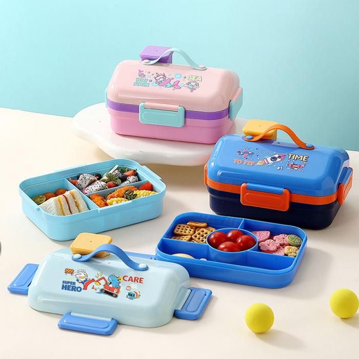 HOUSE房子不串味餐盒(長方形塑料3格1270ml+