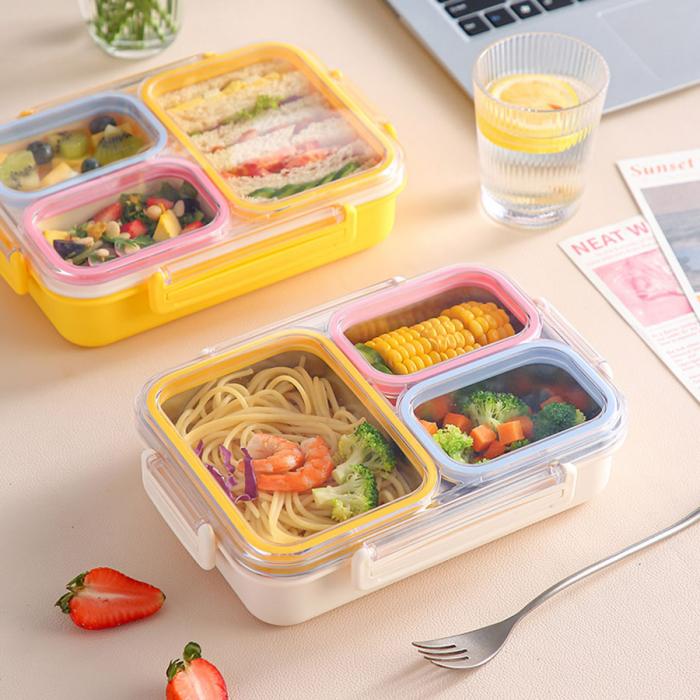 防串味三格不銹鋼飯盒820ml/PP款飯盒800ml