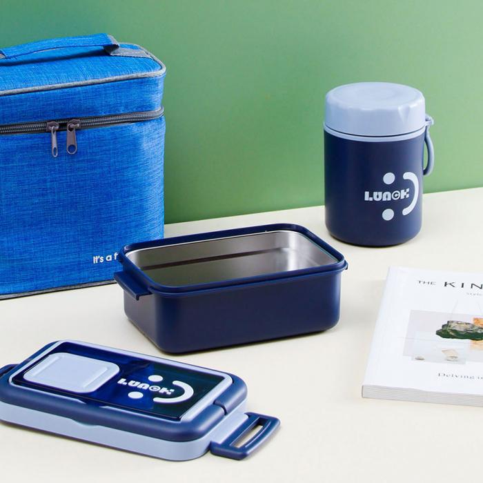 悠悅簡逸不銹鋼便當盒套裝B(680ml+480ml)