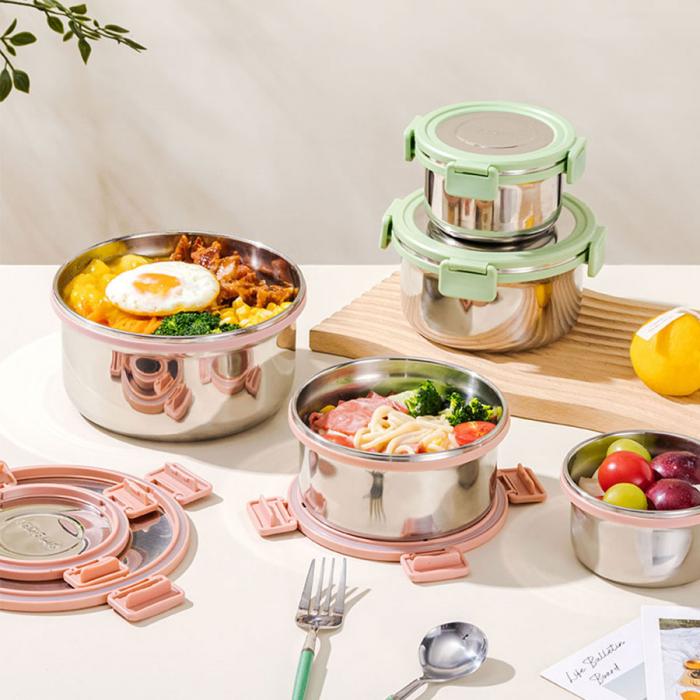 圓形內(nèi)嵌不銹鋼餐盒(小號(hào)/中號(hào)/大號(hào))(201#)